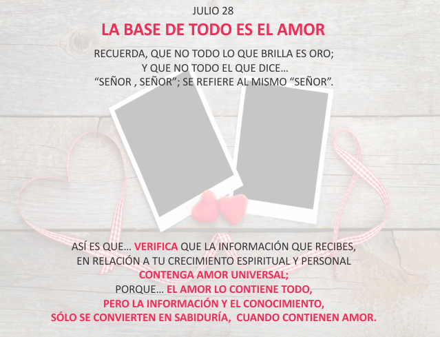 La base de todo es el amor